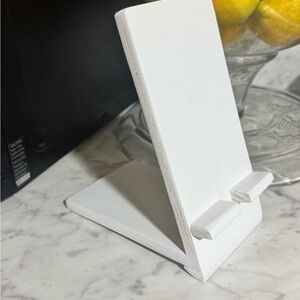 White Wooden Phone/ Tablet Stand